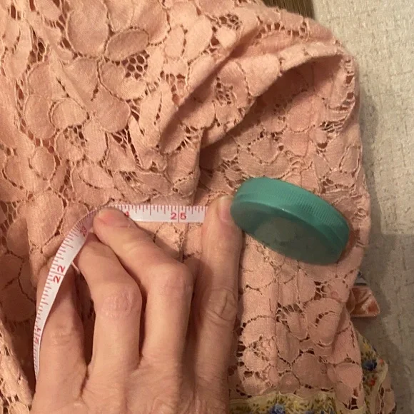 Ivy Jane Blush Lace Kimono with Vibrant Trim - Picture 6 of 7